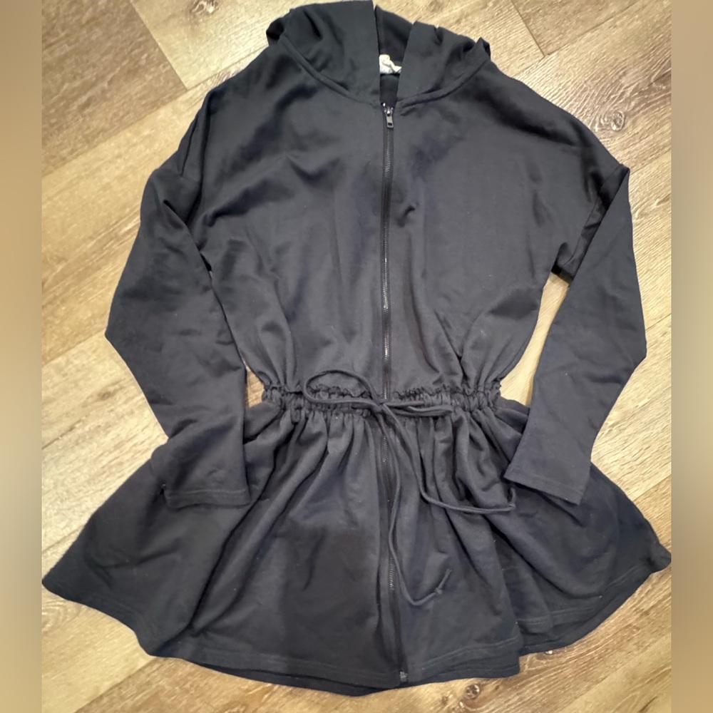 Gray Betsey’s Boutique  Women's Hooded Jacket with adjustable waist